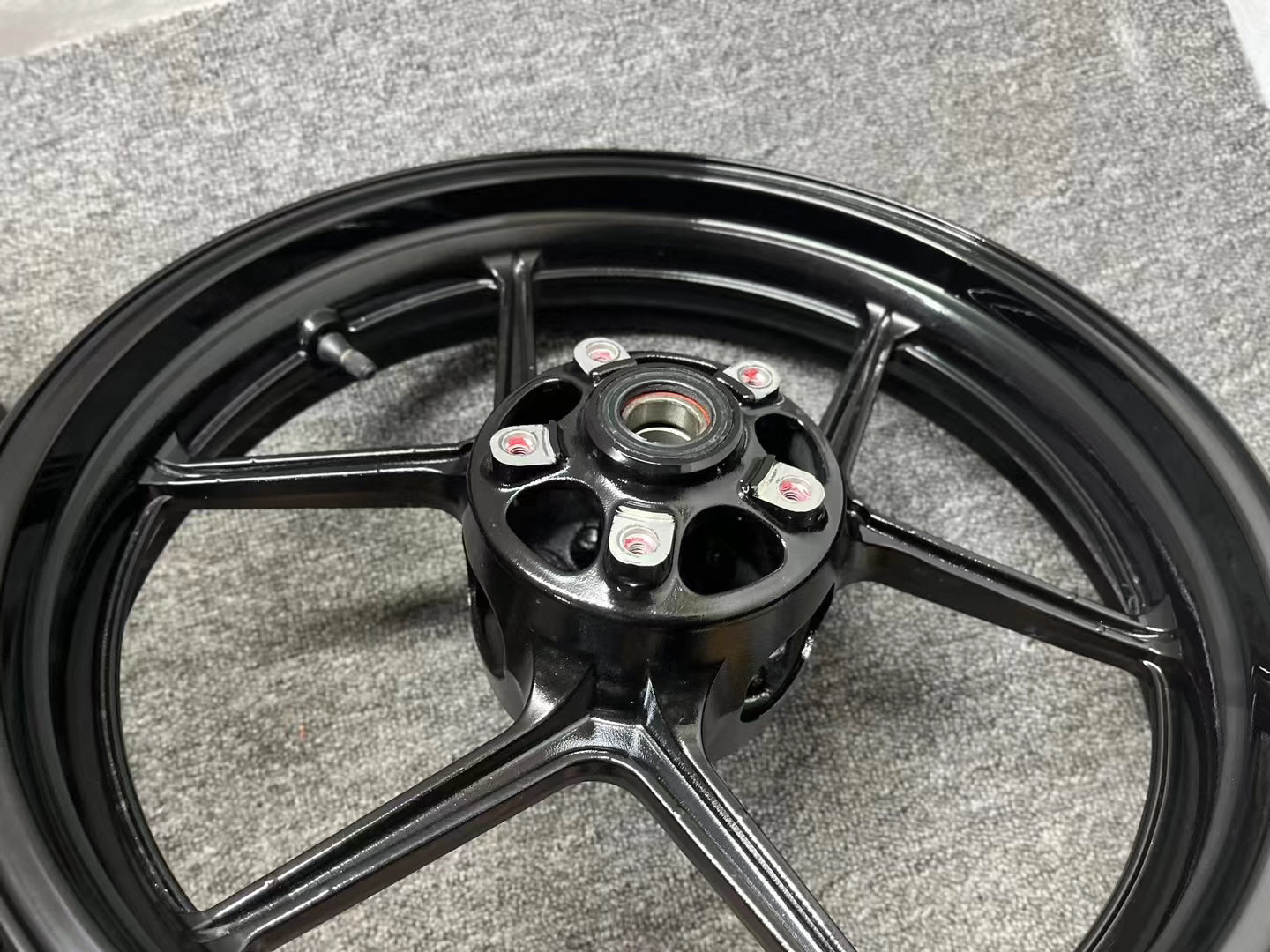 Front & Rear Wheel Rim Set - Kawasaki Ninja ZX-6R / 636 (2009-2024) | Refurbished Black OEM