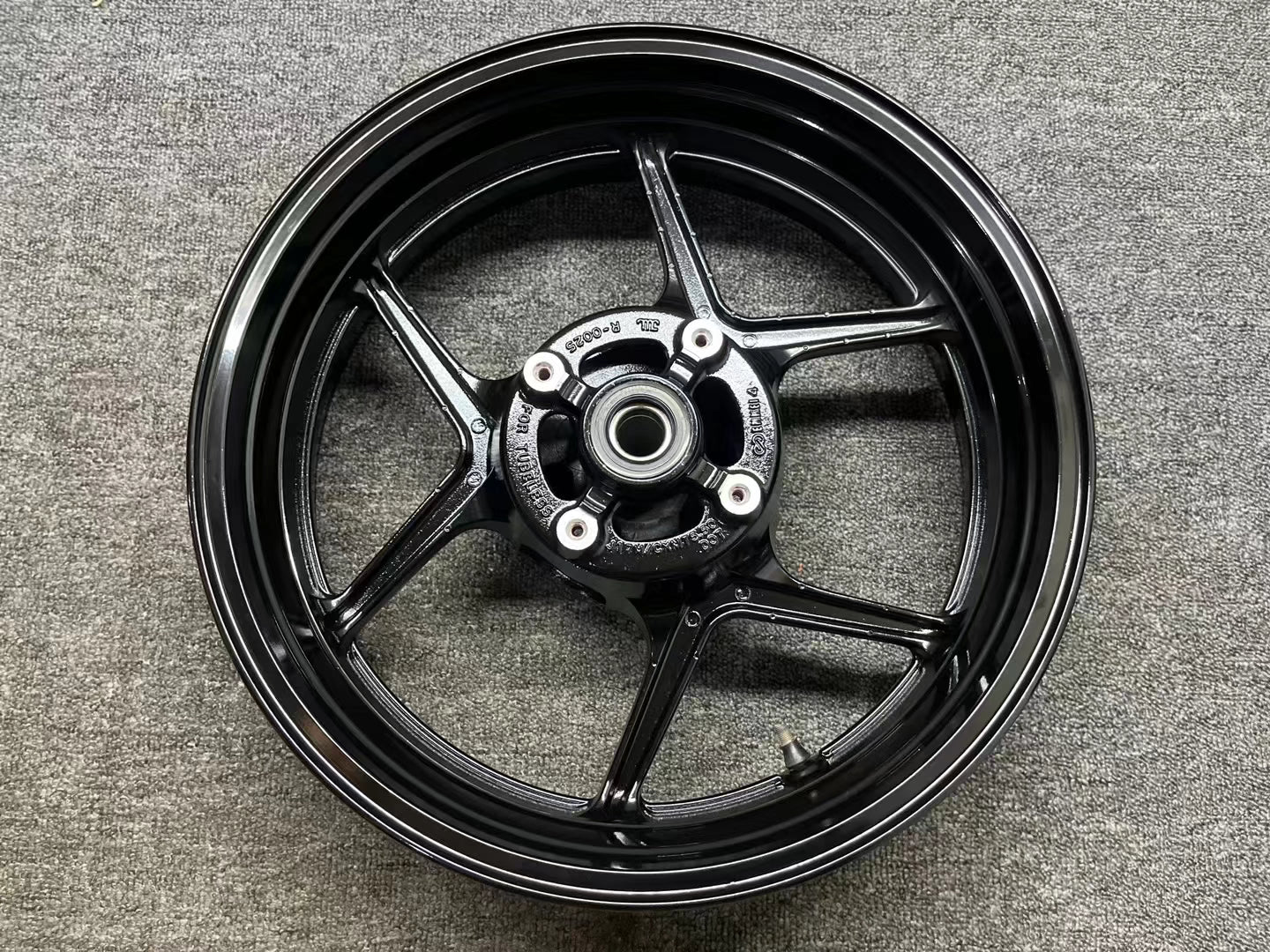 Front & Rear Wheel Rim Set - Kawasaki Ninja ZX-6R / 636 (2009-2024) | Refurbished Black OEM