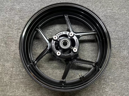 Front & Rear Wheel Rim Set - Kawasaki Ninja ZX-6R / 636 (2009-2024) | Refurbished Black OEM