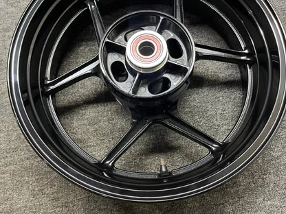 Front & Rear Wheel Rim Set - Kawasaki Ninja ZX-6R / 636 (2009-2024) | Refurbished Black OEM