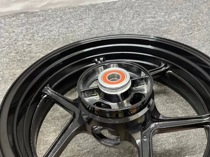 Front & Rear Wheel Rim Set - Kawasaki Ninja ZX-6R / 636 (2009-2024) | Refurbished Black OEM