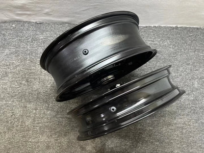Front & Rear Wheel Rim Set - Kawasaki Ninja ZX-6R / 636 (2009-2024) | Refurbished Black OEM