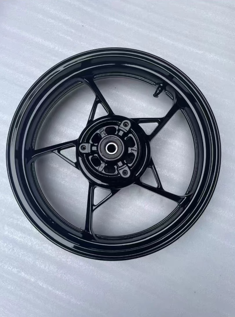 Refurbished OEM Kawasaki Ninja 400 Z400 Rear Wheel 2018-2024 | Gloss Black Recoat