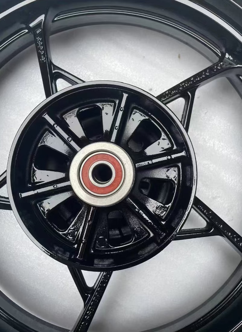 Refurbished OEM Kawasaki Ninja 400 Z400 Rear Wheel 2018-2024 | Gloss Black Recoat