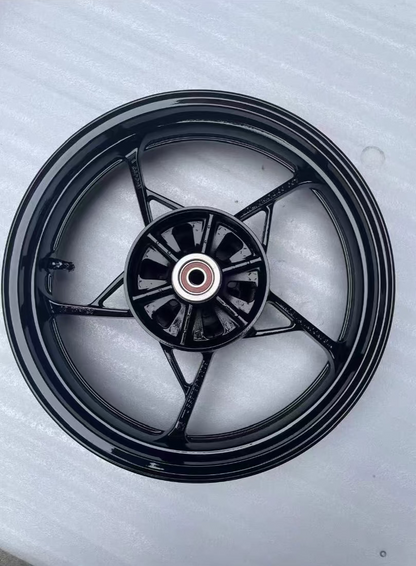 Refurbished OEM Kawasaki Ninja 400 Z400 Rear Wheel 2018-2024 | Gloss Black Recoat