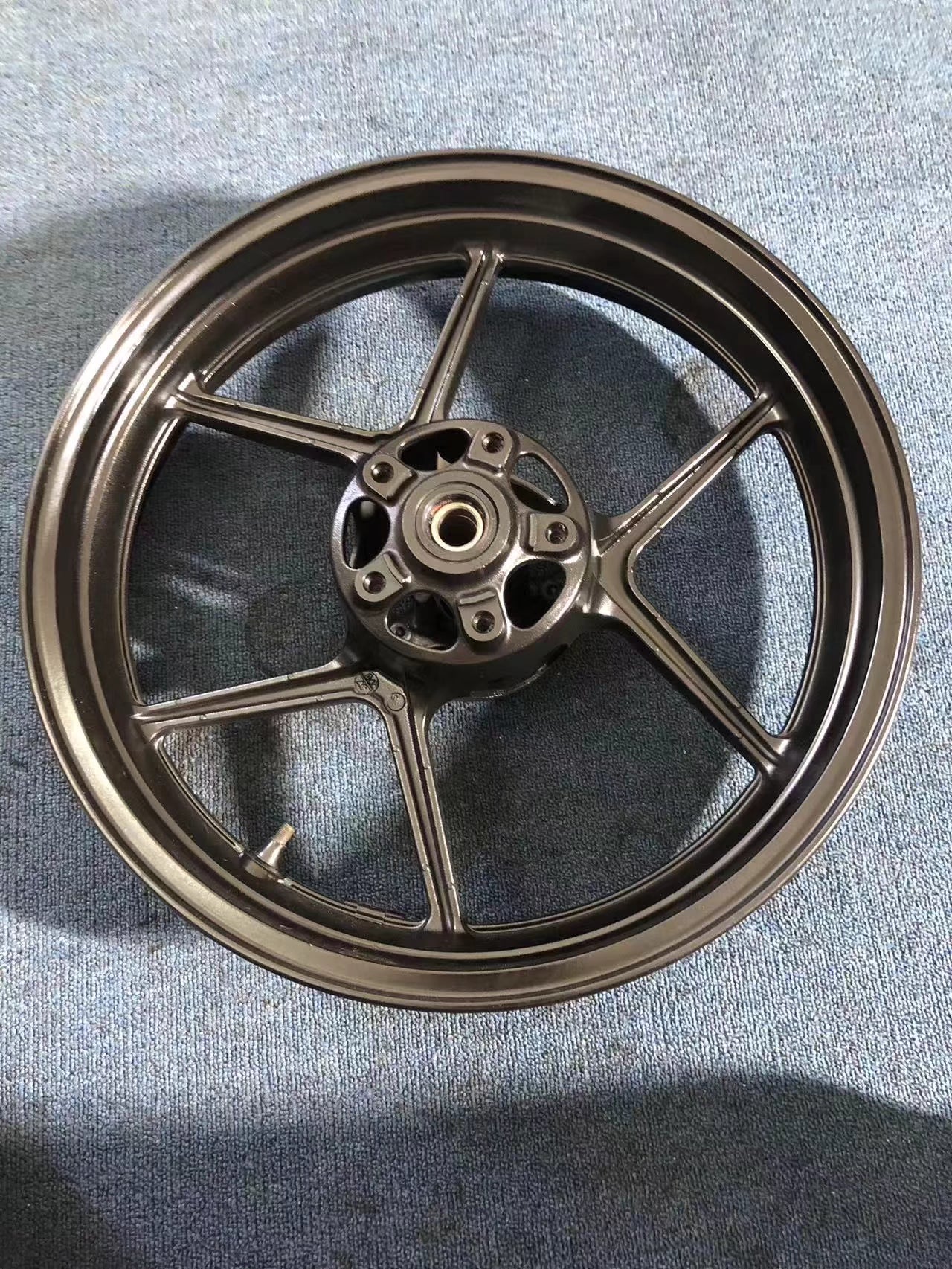 Premium Refurbished OEM Kawasaki Z1000 Front Wheel Rim - Gloss Black | 2014-2019 Fit
