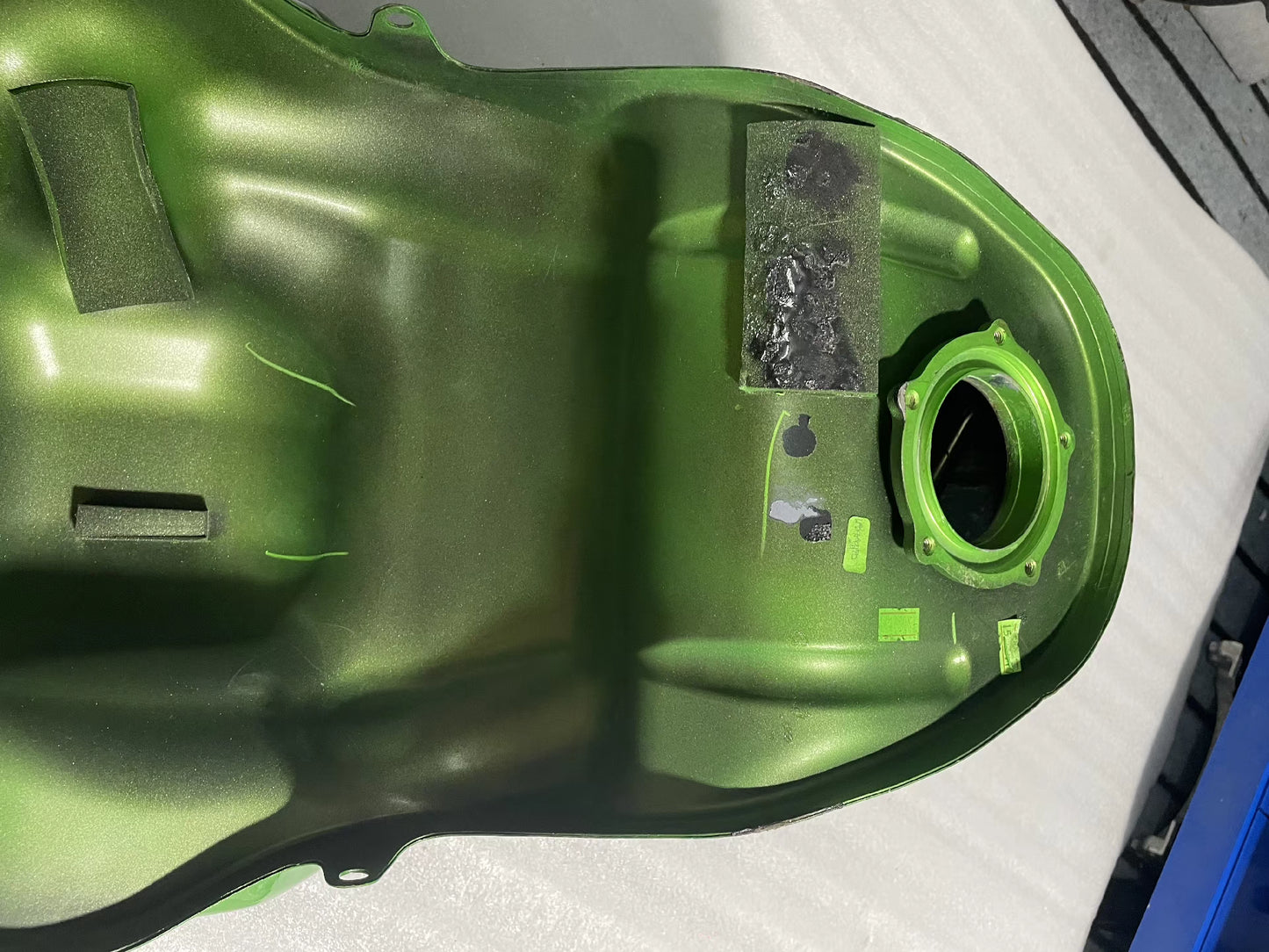 Used OEM Kawasaki Z900 Fuel Tank 2020-2023 - Repainted Candy Lime Green | Custom Build Ready