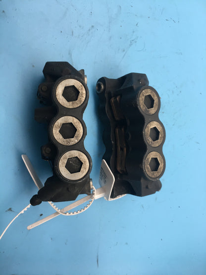 09-14 YAMAHA YZFR1 Right Left Front Brake Caliper Set A Pair Calipers