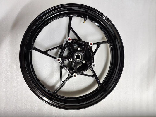 Kawasaki Ninja 650 Z650 2017-2023 front wheel rim OEM 41073-0702-QT repainted gloss black
