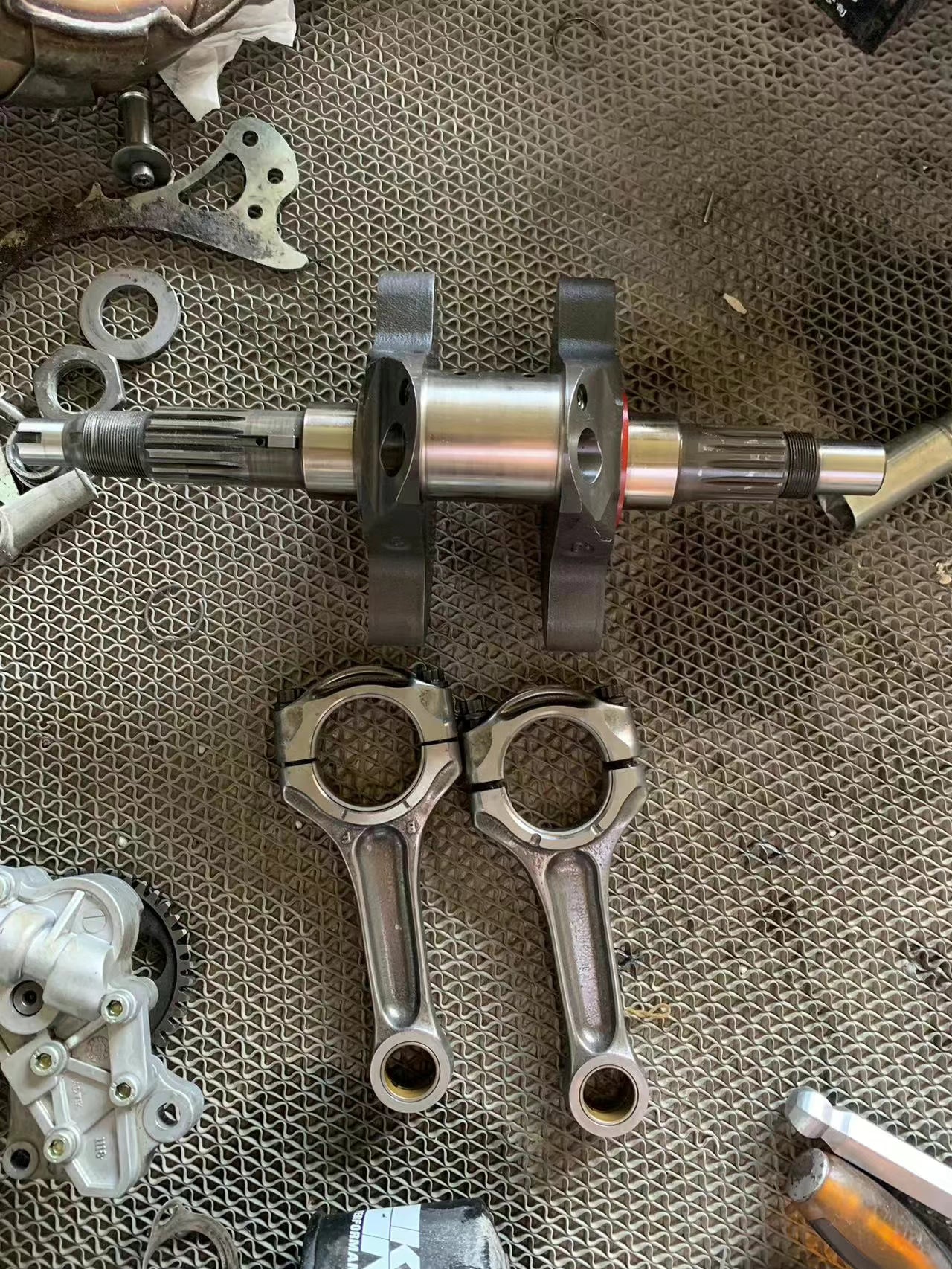Ducati Multistrada 1200 Crankshaft Used OEM – surface condition detail, as pictured