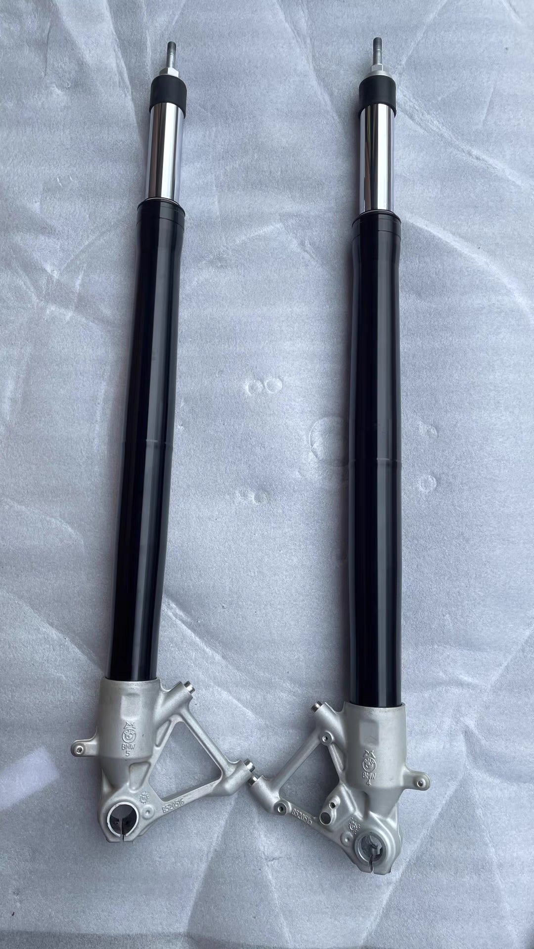 BMW R1200GS fork lower gloss black finish minor handling marks Grade B used

