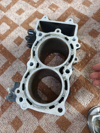 Kawasaki Ninja 650 Z650 2017-2023 Cylinder Barrel with Piston Used OEM 110050666 – full unit view