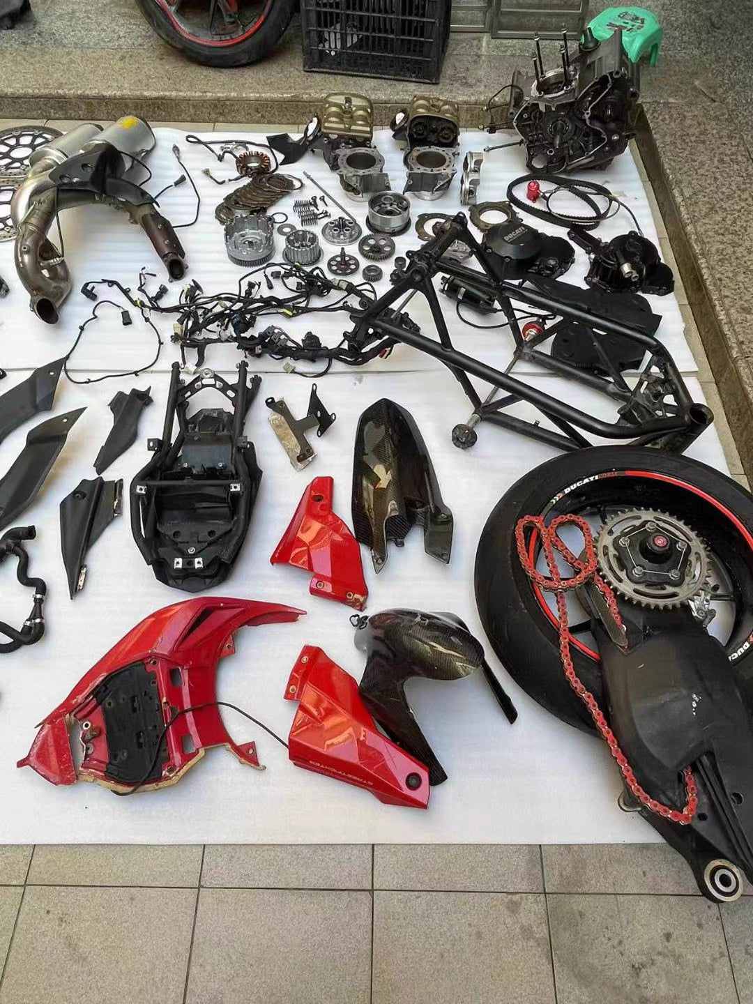 [Breaking for Spares] Ducati Streetfighter 848 - All OEM Parts Available | Engine, Chassis, & Electronics