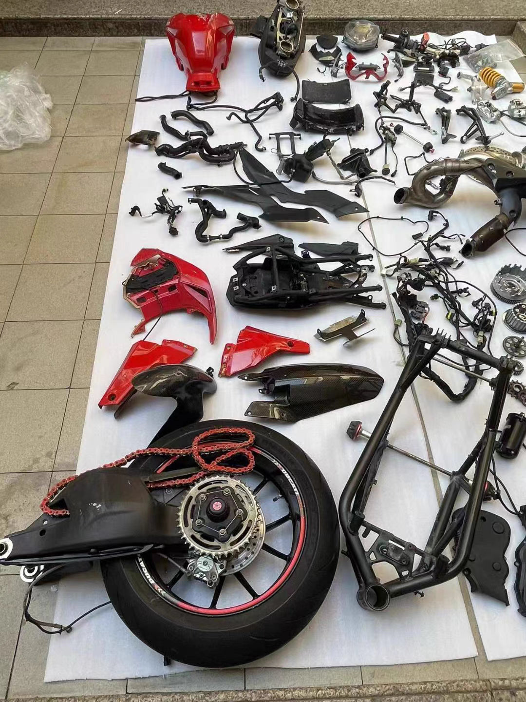 [Breaking for Spares] Ducati Streetfighter 848 - All OEM Parts Available | Engine, Chassis, & Electronics