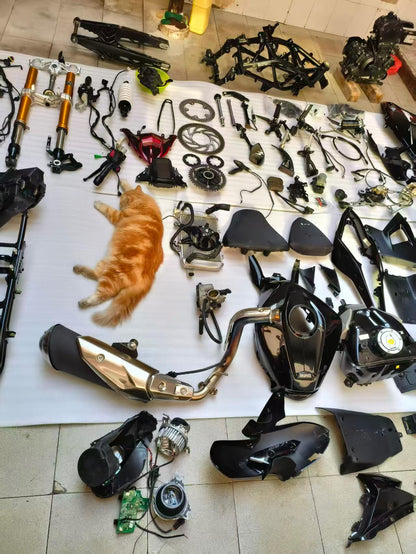 Complete Disassembled Engine & Bodywork Components - BMW G310RR (2025) - Ultra Low Mileage | OEM R109 Kit