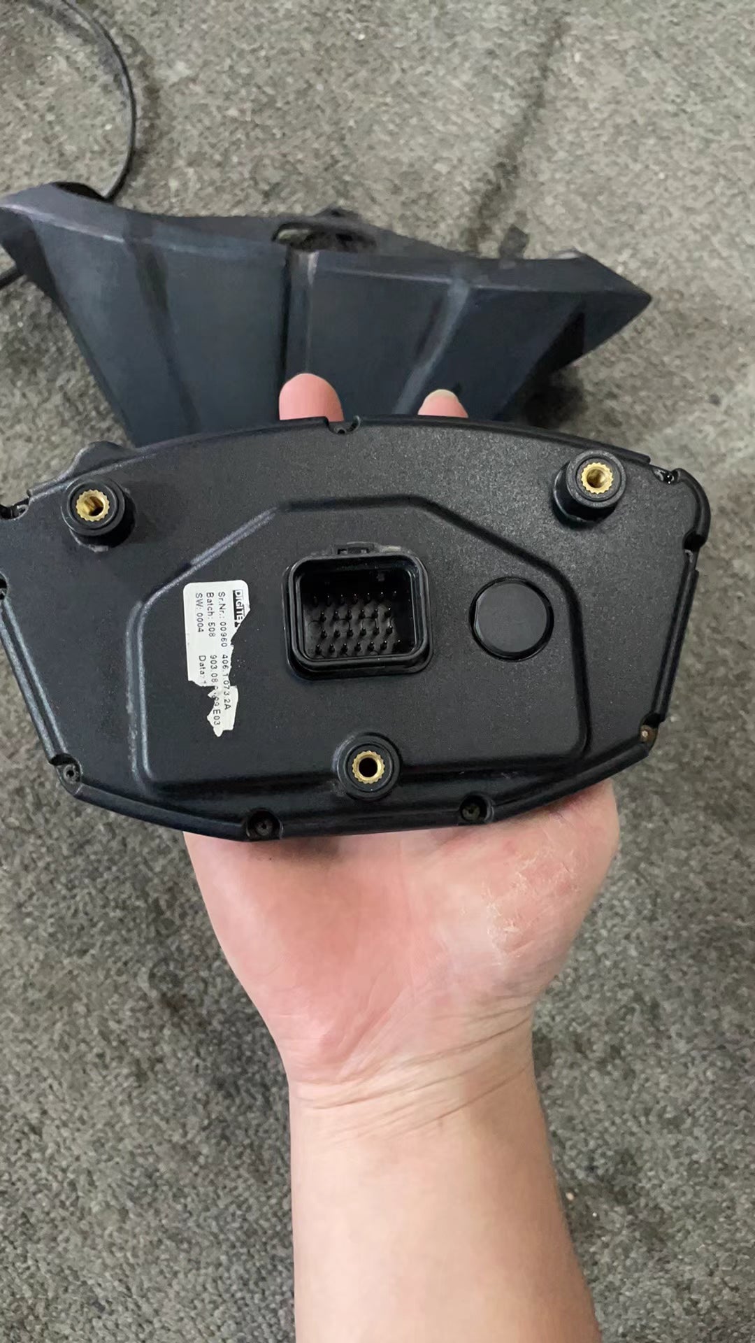 Genuine Instrument Speedometer Gauge Cluster Set With Key - Ducati 848 / 1098 / 1198 (2007-2013) | Straight & FREE Mileage Correction