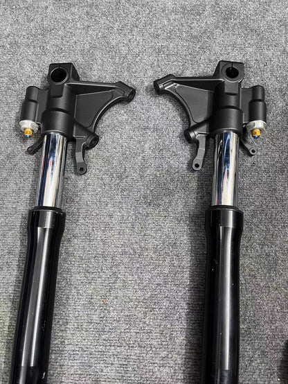 Complete Front Fork Suspension Legs Set - Yamaha YZF-R6 (2008-2016) | Straight Black OEM Original Finish