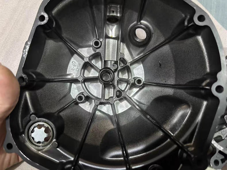 Engine Clutch Cover & Pulse Cover Assembly Kit - KAWASAKI Z1000 / SX ABS (2010-2016) - Professionally Repainted | OEM 14032-0589 14031-0131