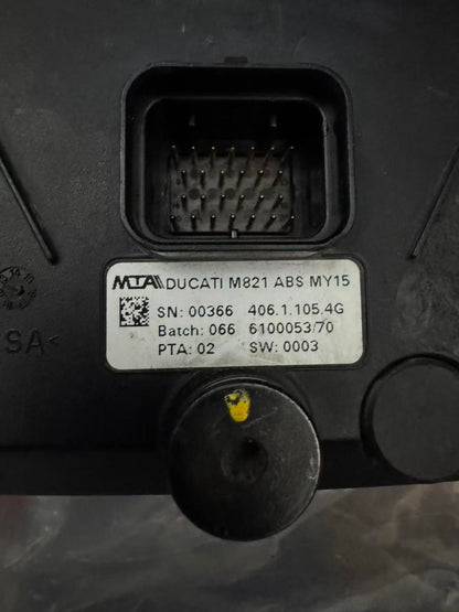 15-16 Ducati Monster 821 Speedometer 40611055G