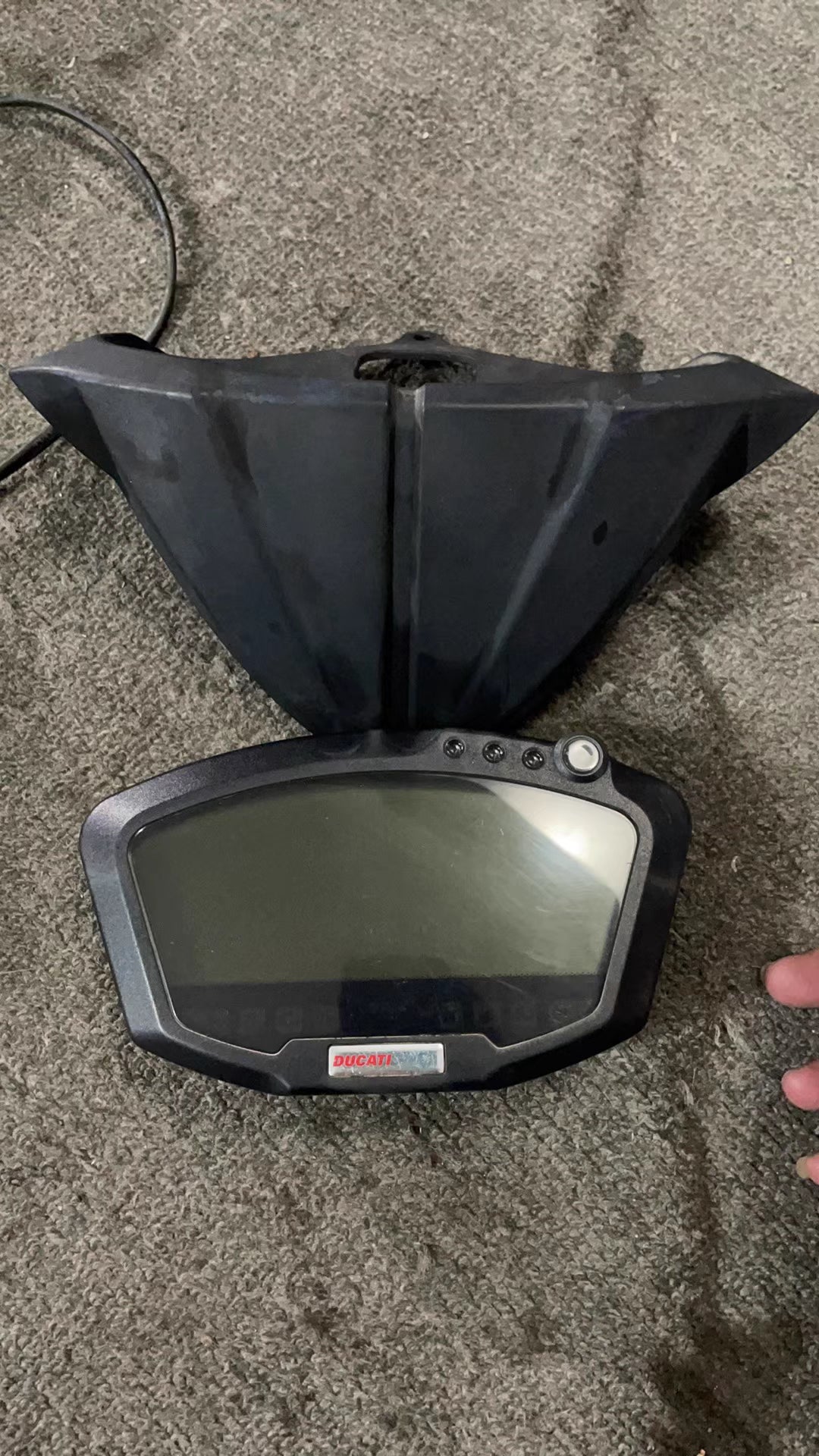 Genuine Instrument Speedometer Gauge Cluster Set With Key - Ducati 848 / 1098 / 1198 (2007-2013) | Straight & FREE Mileage Correction