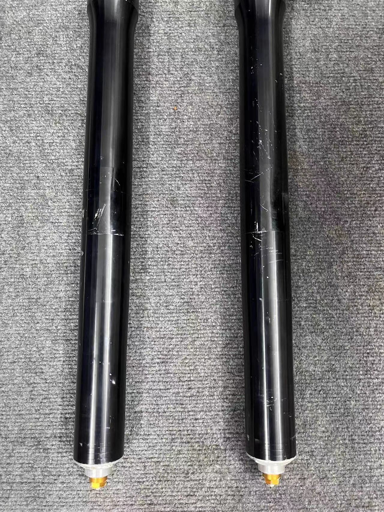 Complete Front Fork Suspension Legs Set - Yamaha YZF-R6 (2008-2016) | Straight Black OEM Original Finish