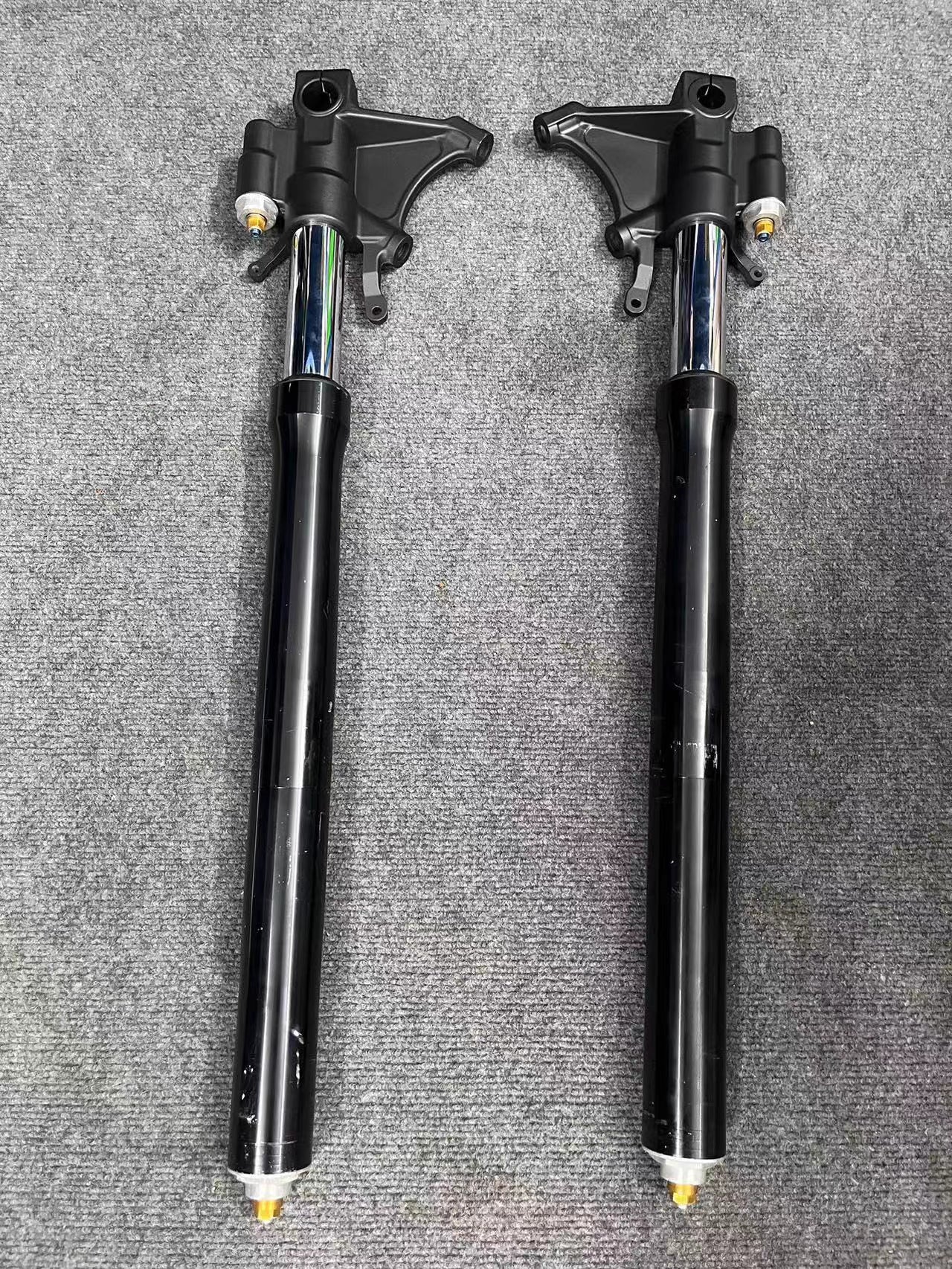 Complete Front Fork Suspension Legs Set - Yamaha YZF-R6 (2008-2016) | Straight Black OEM Original Finish