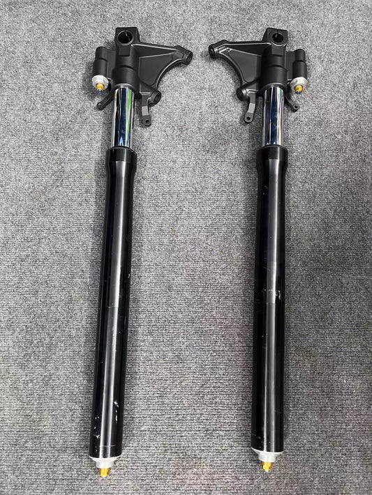 Complete Front Fork Suspension Legs Set - Yamaha YZF-R6 (2008-2016) | Straight Black OEM Original Finish