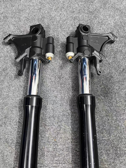 Complete Front Fork Suspension Legs Set - Yamaha YZF-R6 (2008-2016) | Straight Black OEM Original Finish