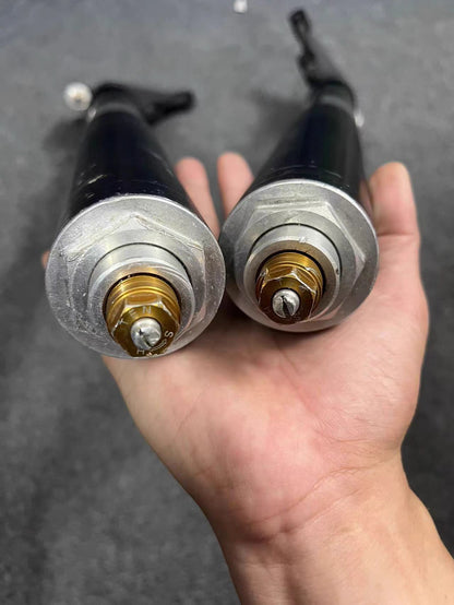 Complete Front Fork Suspension Legs Set - Yamaha YZF-R6 (2008-2016) | Straight Black OEM Original Finish