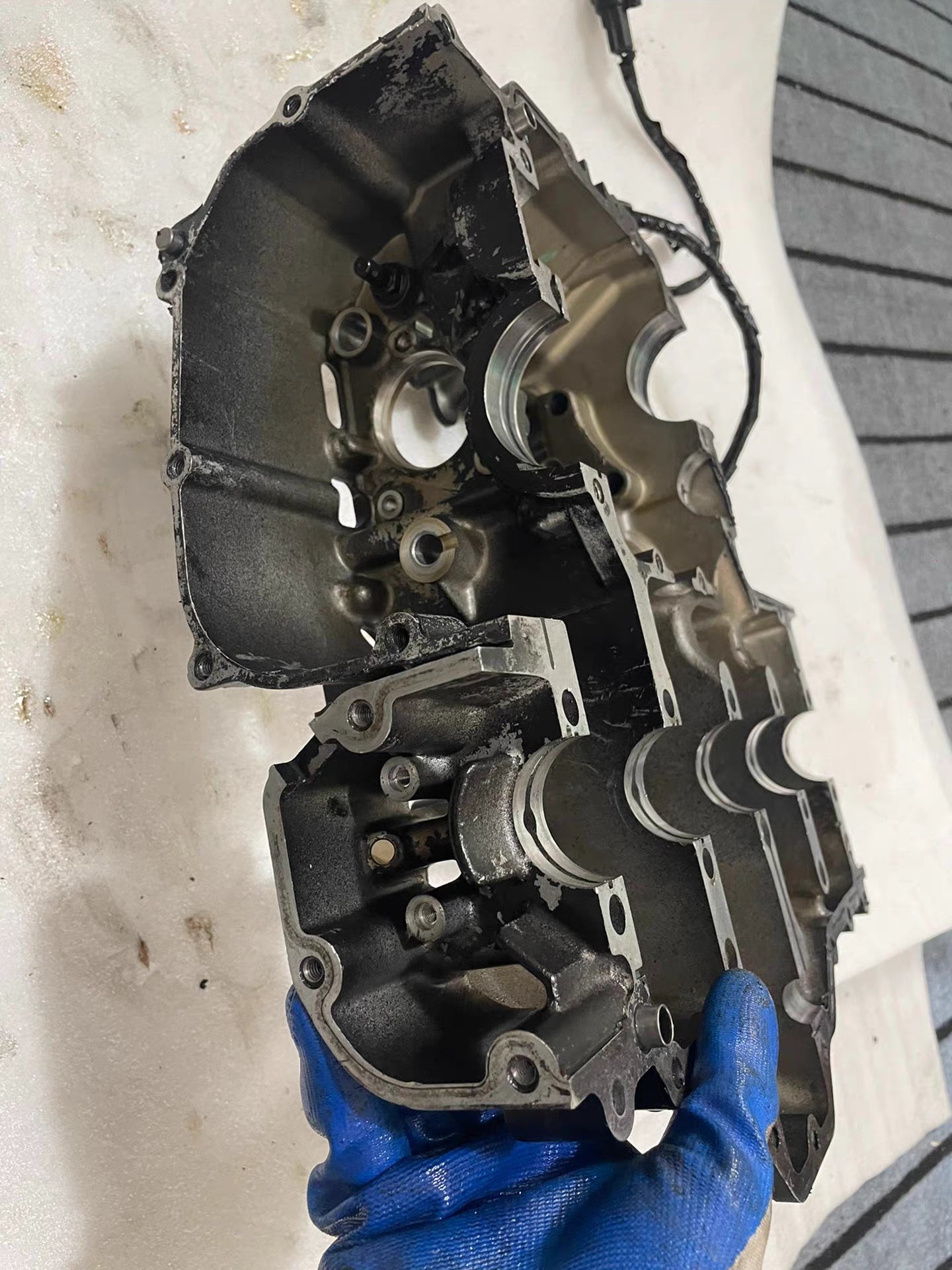 Genuine OEM Engine Set-Crankcase - Kawasaki Z1000 / Z1000SX / Ninja 1000 (2011-2016) | Straight Matched Pair #14001-0612