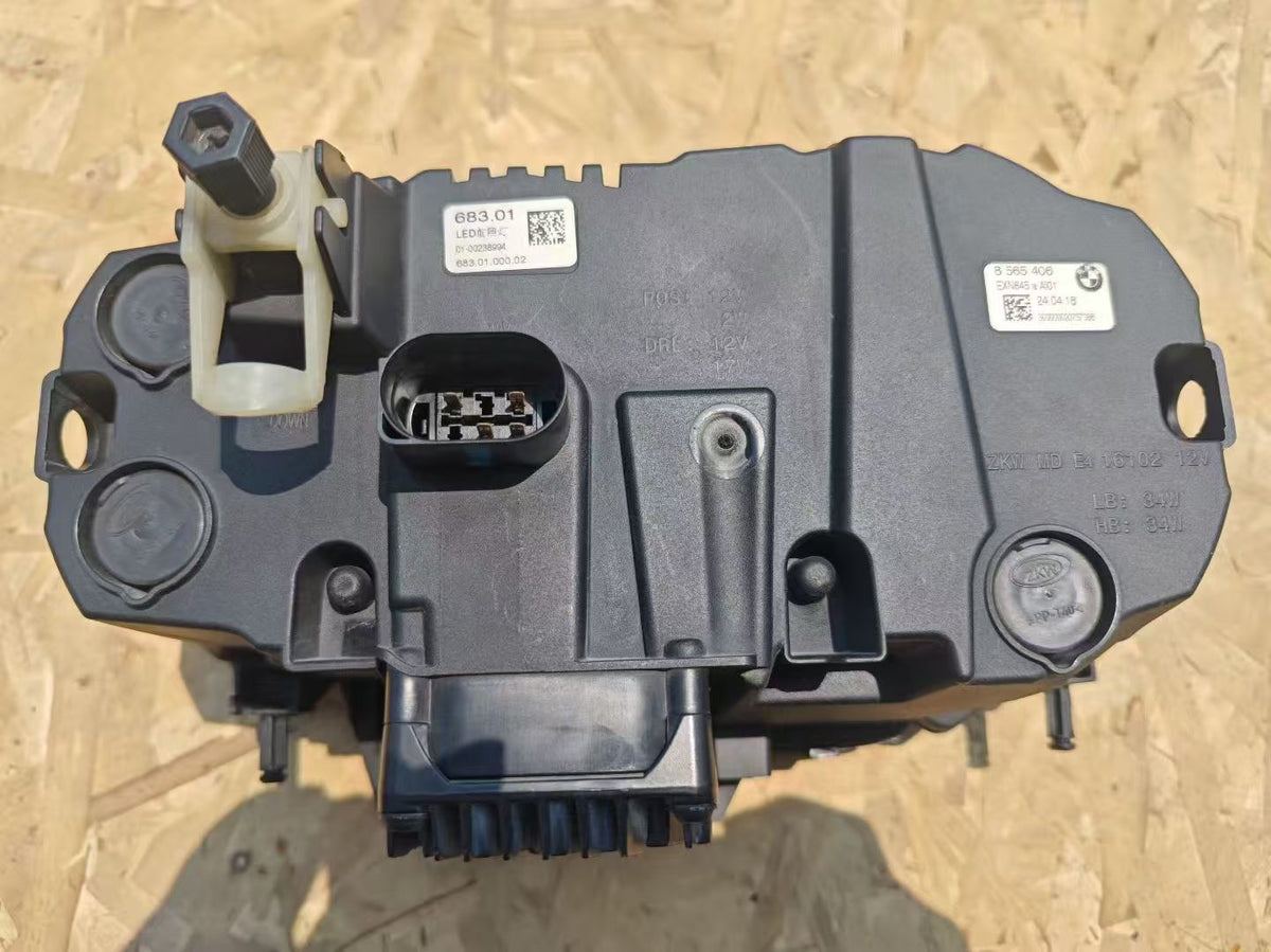 BMW R1250GS 2019-2025 LED Headlight – connector and mount tab detail