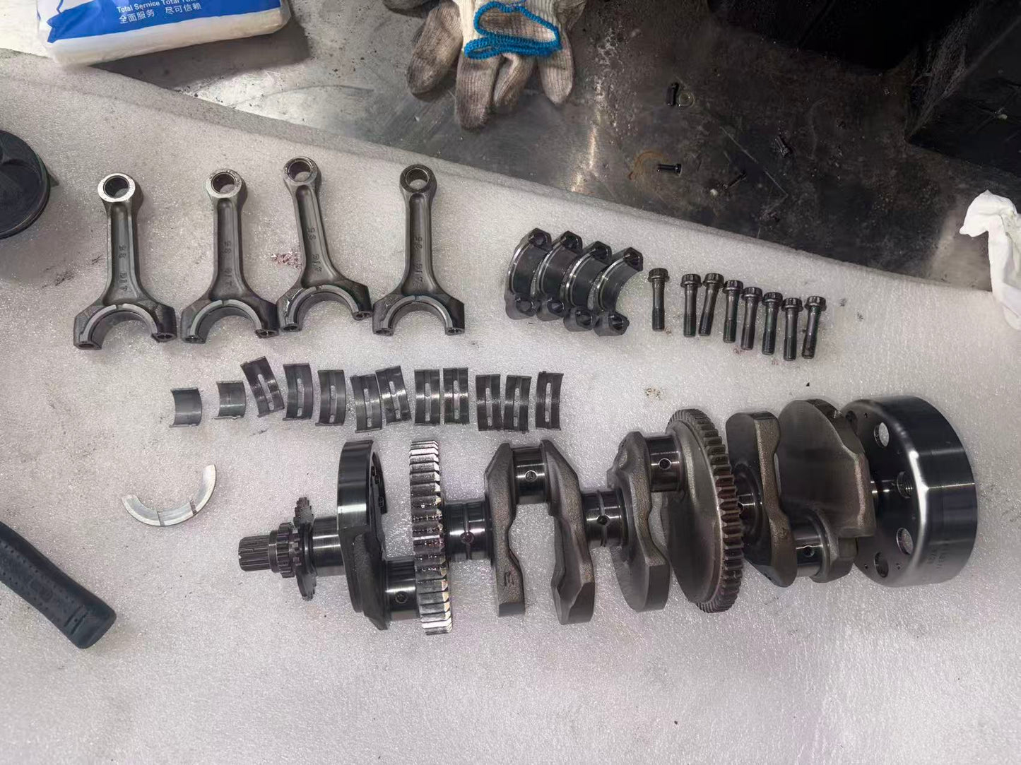 OEM Engine Crankshaft Assembly - Suzuki GSX-R 1000 K5-K8 (2005-2008) - Tested Straight